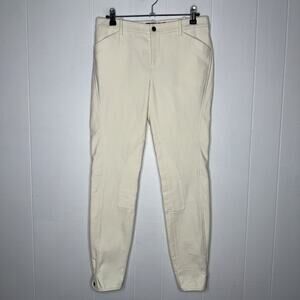 POLO Ralph Lauren Women’s Palermo Hudson Pants Riding Equestrian Ivory Cotton 4
